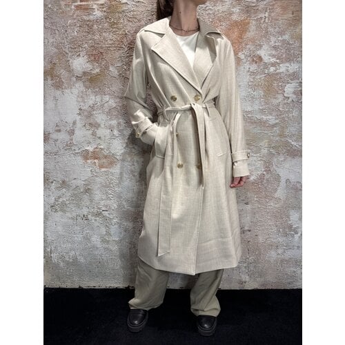 Nikkie Ilyno Melange Trenchcoat Cream