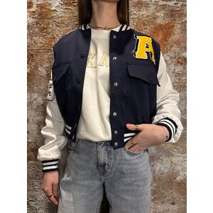 Sisters Point Garwin JA16 Bomber Jacket Navy