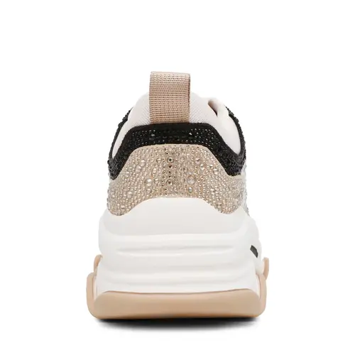 Steve Madden Privy Sneaker Irish Black Silver Glitter