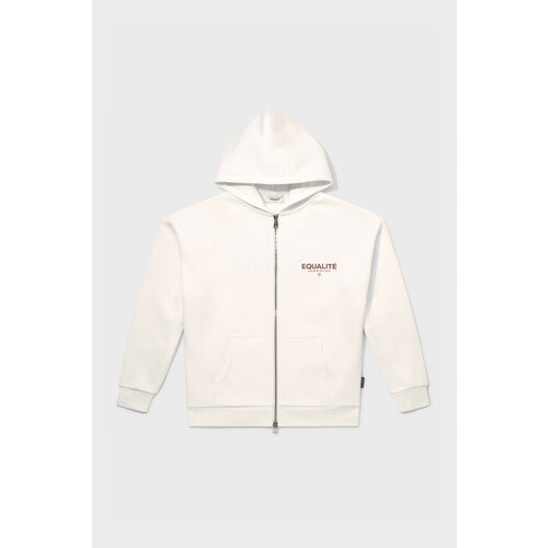 Equalité Societé Oversized Zip Hoodie Off White