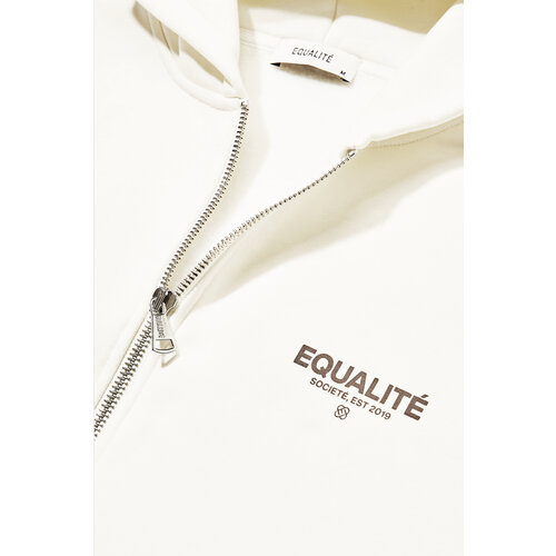 Equalité Societé Oversized Zip Hoodie Off White