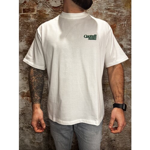 Quotrell Puff Oversized Tee White Green