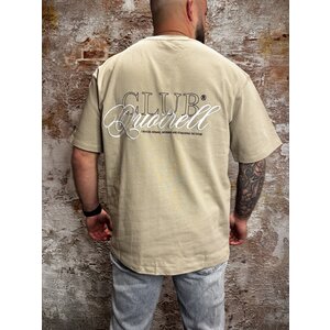 Quotrell Futura Oversized Tee Greige