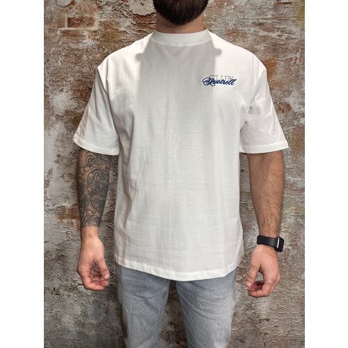 Quotrell Futura Oversized Tee White Blue Quotrell Futura Oversized Tee White Blue