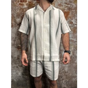 Pure Path Cuban Collar Shirt Off White