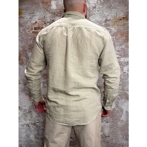 Circle Of Trust Jared Cotton Linen Shirt Beige