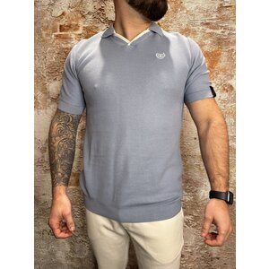 Quotrell Elijah Polo Muted Blue