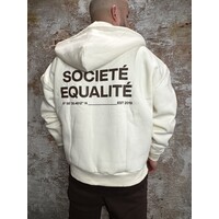 Societé Oversized Zip Hoodie Off White