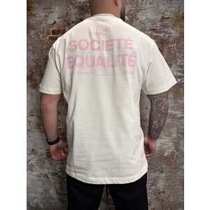 Equalité Societé Oversized Tee Off White Pink Equalité Societé Oversized Tee Off White Pink