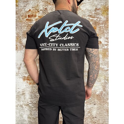 Xplct Studios Vice Tee Black Blue Xplct Studios Vice Tee Black Blue