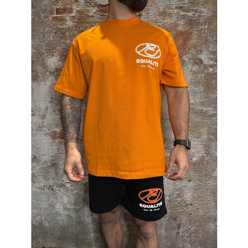 Equalité Arid Oversized Short Black Orange