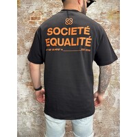 Societé Oversized Tee Black Orange