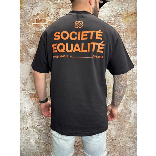 Equalité Societé Oversized Tee Black Orange Equalité Societé Oversized Tee Black Orange