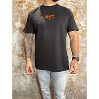 Community Tee Black Orange