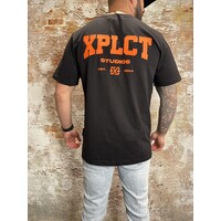 Community Tee Black Orange
