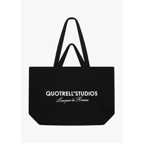 Quotrell Tote Bag Black White Quotrell Tote Bag Black White