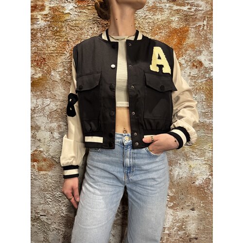 Sisters Point Garwin JA17 Bomber Jacket Black Sisters Point Garwin JA17 Bomber Jacket Black