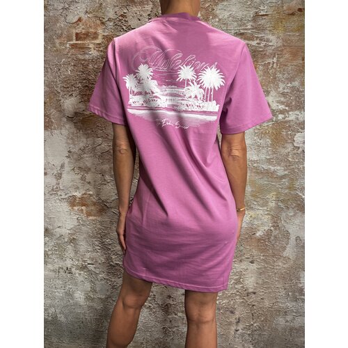 Malelions Endless Summer T-Shirt Dress Magenta