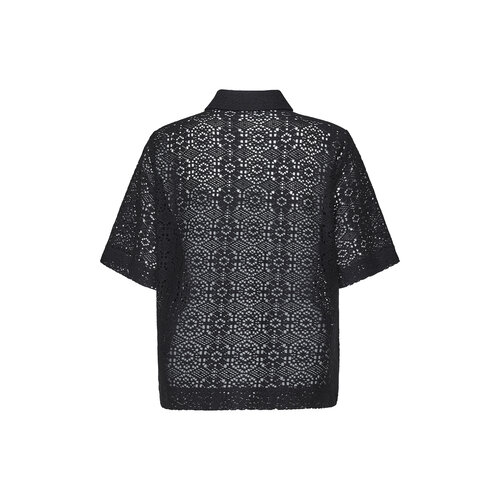 Sisters Point Elsia Blouse Korte Mouw Black Sisters Point Elsia Blouse Korte Mouw Black