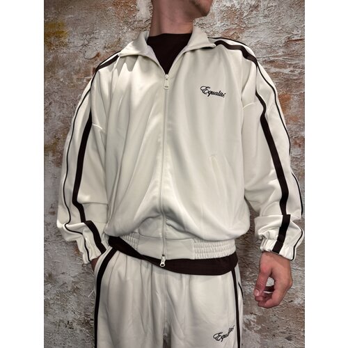 Equalité Oversized Track Jacket Off White Equalité Oversized Track Jacket Off White
