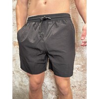 Tonal Logo Swim Shorts Black