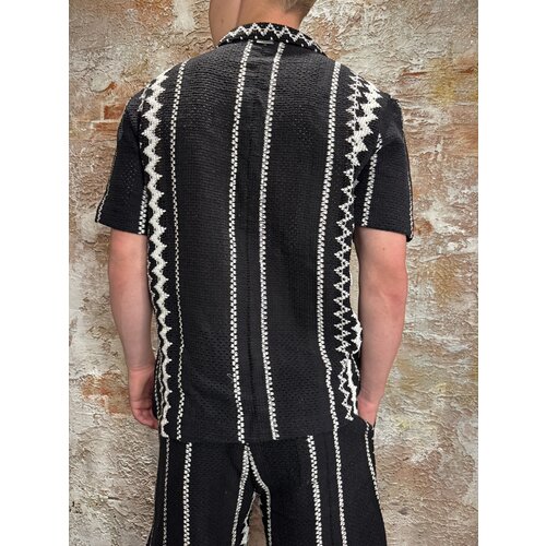 Quotrell Granada Shirt Black Off White
