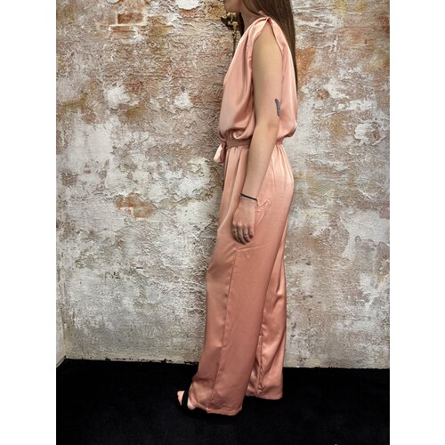 Sisters Point Satin Guto-JU4 Jumpsuit Coral
