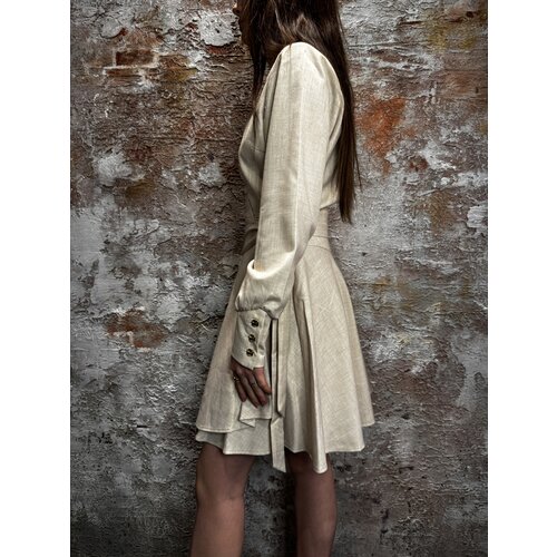 Nikkie Kiev Wrap Dress Cream