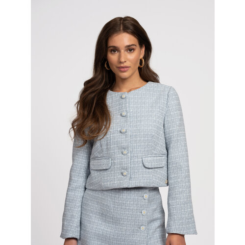 Nikkie Kline Jacket Teal Blue