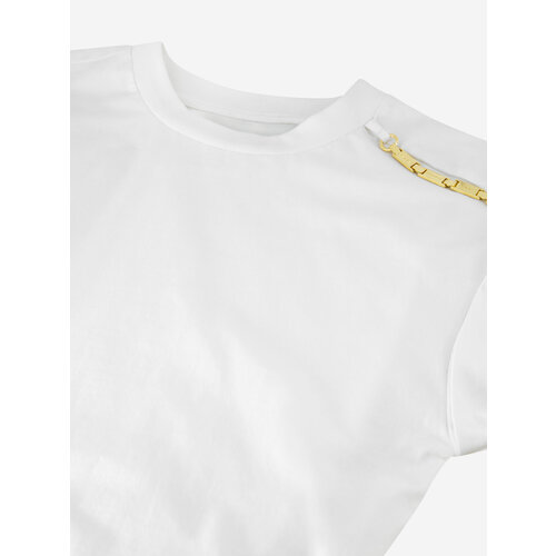 Nikkie Epaulette T-Shirt Star White