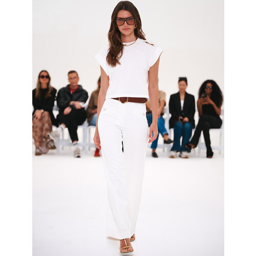 Nikkie Epaulette T-Shirt Star White