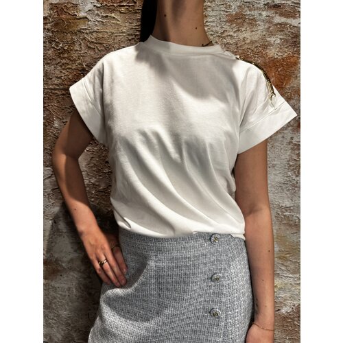 Nikkie Epaulette T-Shirt Star White Nikkie Epaulette T-Shirt Star White
