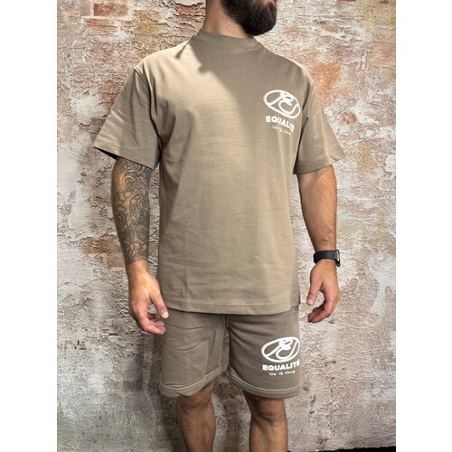 Equalité Arid Oversized Short Taupe