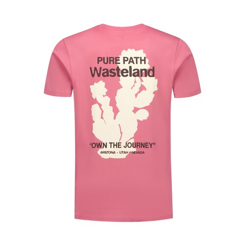 Pure Path Desert Wasteland T-shirt Raspberry Pure Path Desert Wasteland T-shirt Raspberry