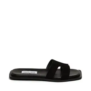 Steve Madden Sofia Slide Black Suede