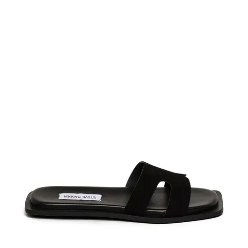 Steve Madden Sofia Slide Black Suede Steve Madden Sofia Slide Black Suede