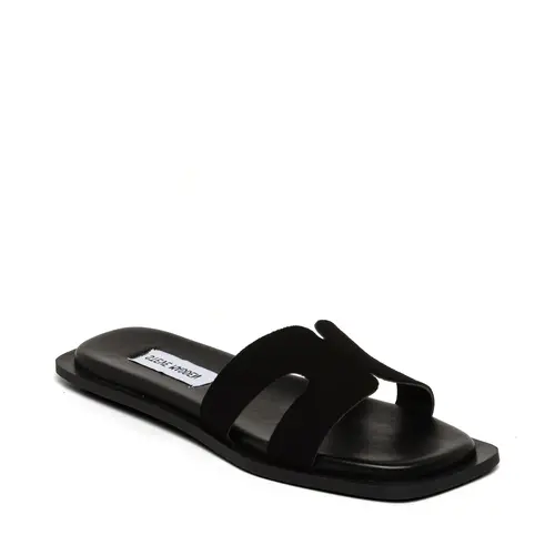 Steve Madden Sofia Slide Black Suede