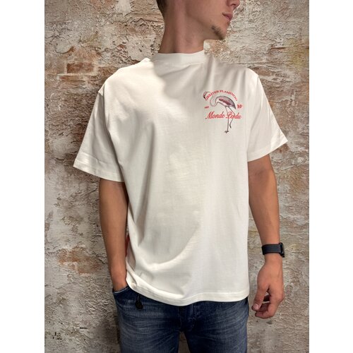 Le Monde Perdu Flamingo T-Shirt Ecru Le Monde Perdu Flamingo T-Shirt Ecru