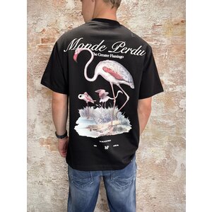 Le  Monde Perdu Flamingo T-Shirt Black