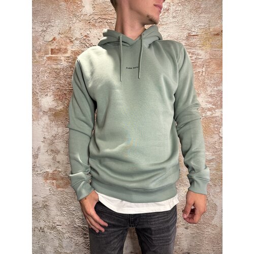 Pure Path Essential Logo Hoodie Army Green Pure Path Essential Logo Hoodie Army Green