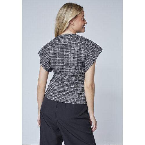 Sisters Point Evela-VE1 Top Black Check Sisters Point Evela-VE1 Top Black Check