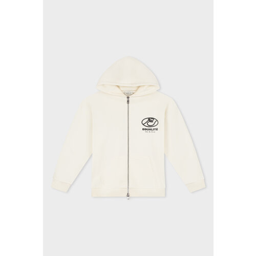 Equalité Equalité Arid Oversized Zip Hoodie Off White
