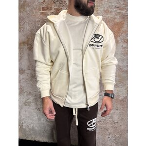 Equalité Arid Oversized Zip Hoodie Off White