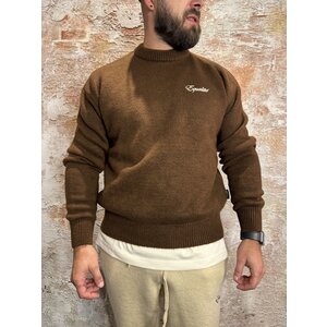 Equalité Fluffy Knit Sweater Brown