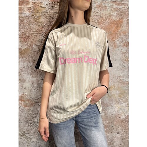 LA Sisters Football Jersey Tee Beige LA Sisters Football Jersey Tee Beige
