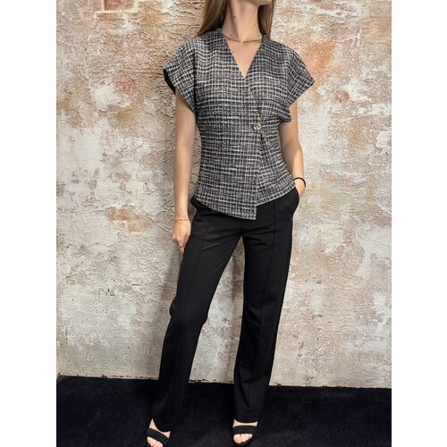 Sisters Point Evela-VE1 Top Black Check Sisters Point Evela-VE1 Top Black Check