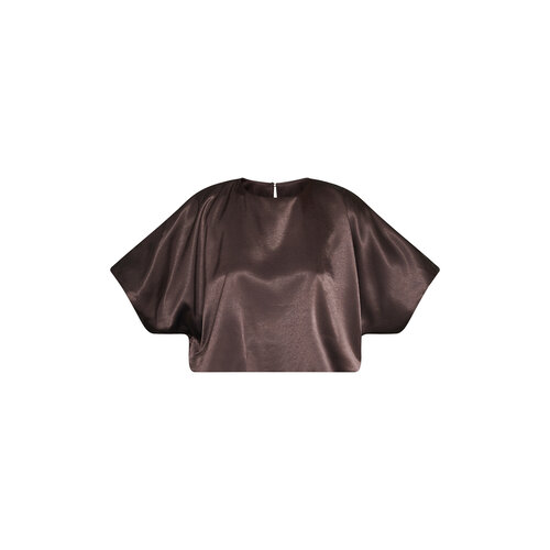 Sisters Point Gufo Satin Top Brown