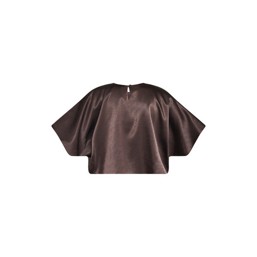 Sisters Point Gufo Satin Top Brown