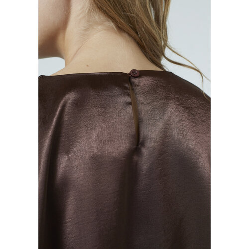 Sisters Point Gufo Satin Top Brown