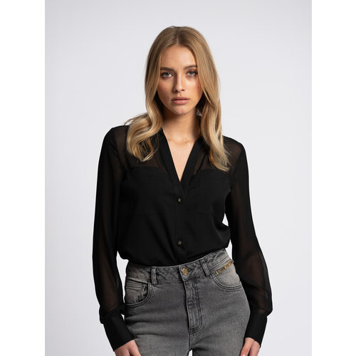 Nikkie Larisa Losvallende Blouse Black